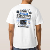 T-shirt Conception drôle de professionnel de l'informatiqu (Dos)