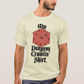 T-shirt Conception drôle de RPG de crawl de donjon (Devant)