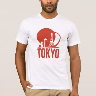 T-shirt Conception du cercle Skyline de Tokyo