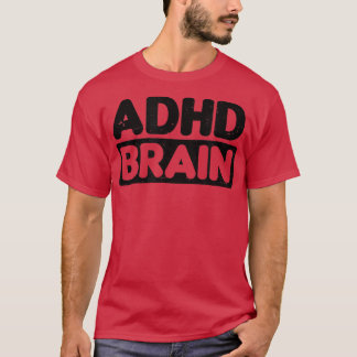 T-shirt Conception du cerveau ADHD