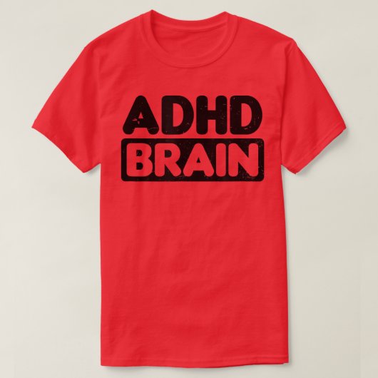 T-shirt Conception du cerveau ADHD (Design devant)