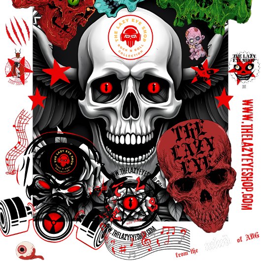 T-shirt Conception du collage du crâne