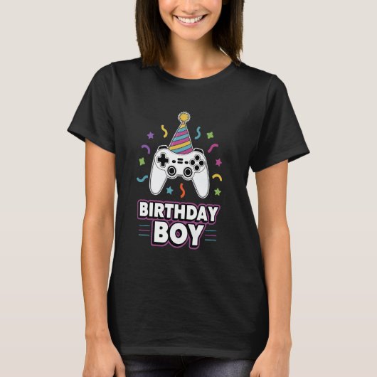 T-shirt Conception du contrôleur de jeu pour garçons (Devant)