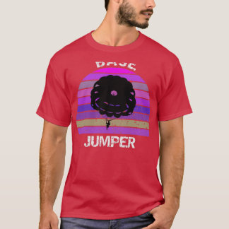 T-shirt Conception du coucher de soleil rétro de base Jump