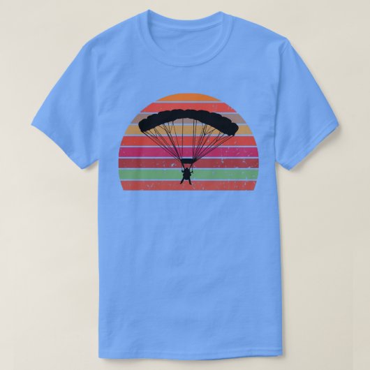 T-shirt Conception du coucher de soleil retro de la base J (Design devant)