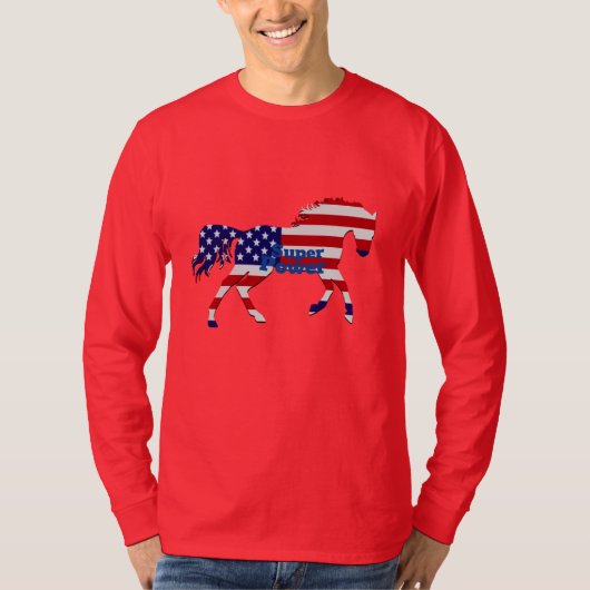 T-shirt Conception du drapeau américain (Devant)