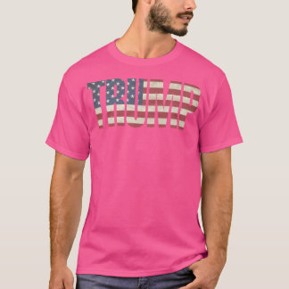T-shirt Conception du drapeau américain Trump