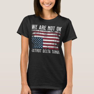 T-shirt Conception Du Drapeau Anti Trump, Nous Ne Sommes P