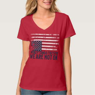 T-shirt Conception du drapeau anti-Trump Whiskey Tango Fox