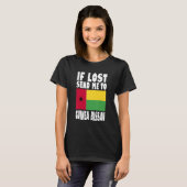 T-shirt Conception du drapeau de la Guinée-Bissau Si perd (Devant entier)