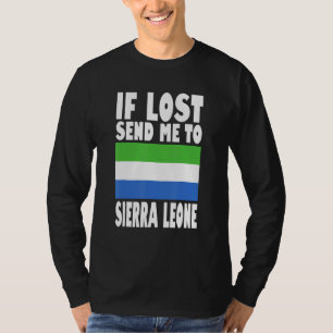 T-shirt Conception du drapeau de la Sierra Leone En cas d