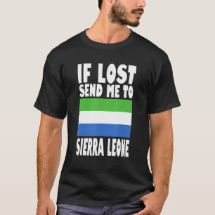 T-shirt Conception du drapeau de la Sierra Leone En cas d