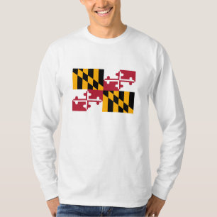 T-shirt Conception du drapeau de l'État du Maryland