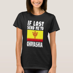 T-shirt Conception du drapeau de Tchouvachie Si perdu env