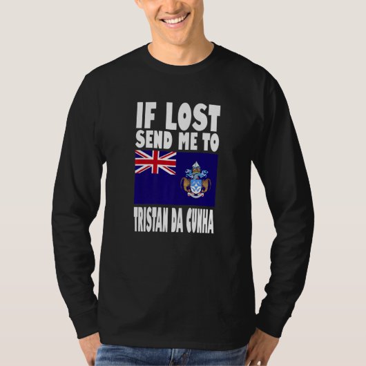 T-shirt Conception du drapeau de Tristan Da Cunha  Si perd (Devant)