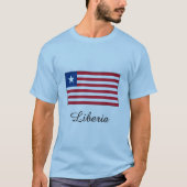 T-shirt Conception du drapeau du Libéria (Devant)