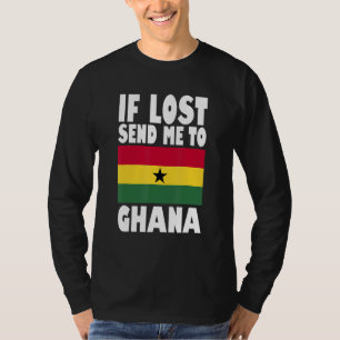T-shirt Conception du drapeau ghanéen En cas de perte, en