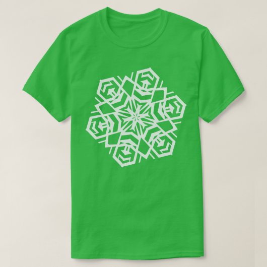 T-shirt Conception du flot de neige en papier no 1 (Design devant)