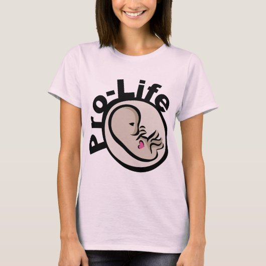T-shirt Conception du foetus pro-vie (Devant)