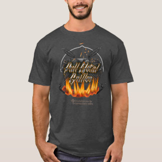 T-shirt Conception du four de camp Griller entièrement en