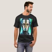 T-shirt Conception du Geek informatique Cyberpunk Hacker (Devant entier)