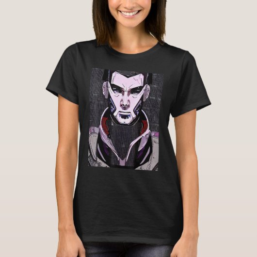 T-shirt Conception du Geek informatique Cyberpunk Hacker_1 (Devant)