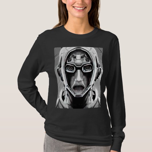 T-shirt Conception du Geek informatique Cyberpunk Hacker_1 (Devant)