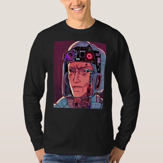 T-shirt Conception du Geek informatique Cyberpunk Hacker P (Devant)