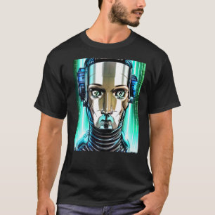 T-shirt Conception du Geek informatique Cyberpunk Hacker P