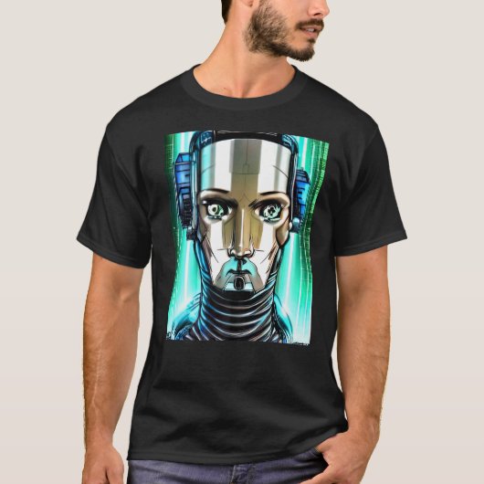 T-shirt Conception du Geek informatique Cyberpunk Hacker P (Devant)