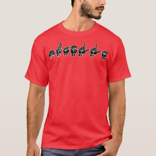 T-shirt Conception du langage des signes NUTELLA ASL
