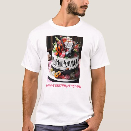 T-shirt Conception du logo de gâteau pour une fête spécial (Devant)