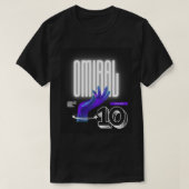 T-shirt Conception du logo OMIRAL Futuriste à main (Design devant)