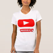 T-shirt Conception du logo YouTube (Devant)