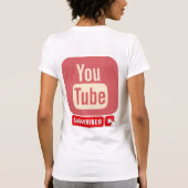 T-shirt Conception du logo YouTube (Dos)