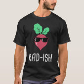 T-shirt Conception du marché de l'agriculteur de radis du (Devant)