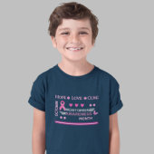 T-shirt Conception du Mois de sensibilisation au cancer du