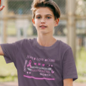 T-shirt Conception du Mois de sensibilisation au cancer du