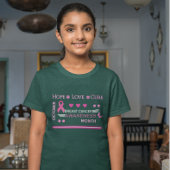 T-shirt Conception du Mois de sensibilisation au cancer du