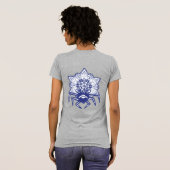 T-shirt Conception du monstre de crabe bleu (Dos entier)