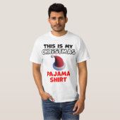 T-shirt Conception du pyjama de Noël (Devant entier)