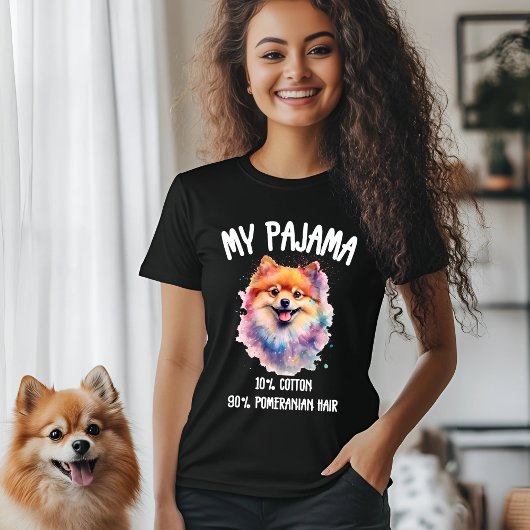 T-shirt Conception du pyjama de Poméranie