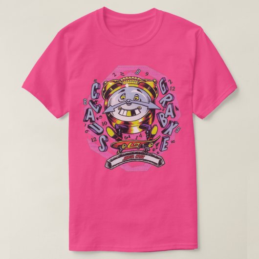 T-shirt Conception du skateboard rétro Claus Grabke (Design devant)