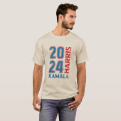 T-shirt Conception du soutien électoral de Kamala Harris 2 (Devant entier)