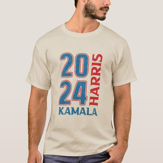 T-shirt Conception du soutien électoral de Kamala Harris 2 (Devant)