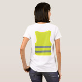 T-shirt Conception du support du gilet jaune (Dos entier)