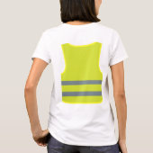 T-shirt Conception du support du gilet jaune (Dos)