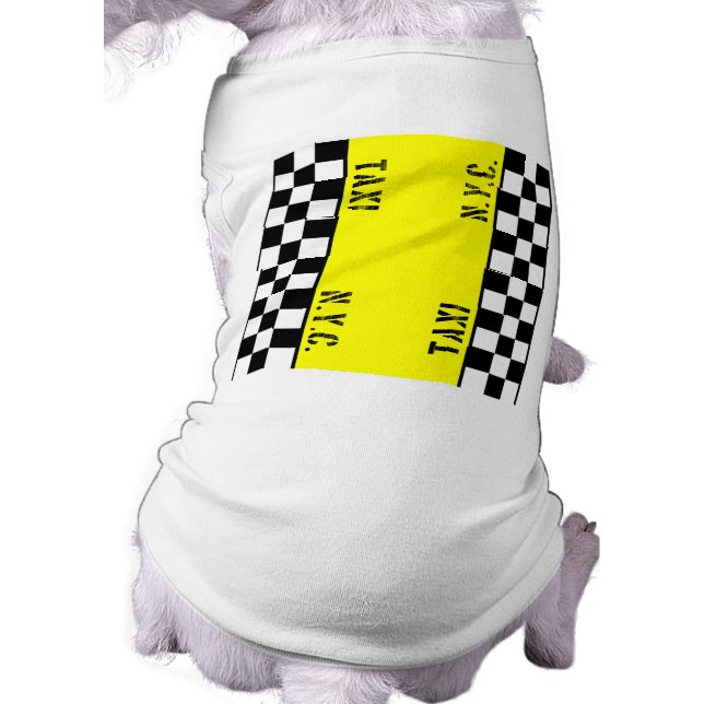 T-shirt Conception du taxi de cabine Checker (Dos)