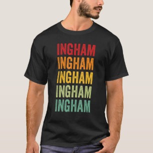 T-shirt Conception du texte arc-en-ciel dans le comté d'In