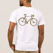 T-shirt Conception du texte du vélo (Dos)